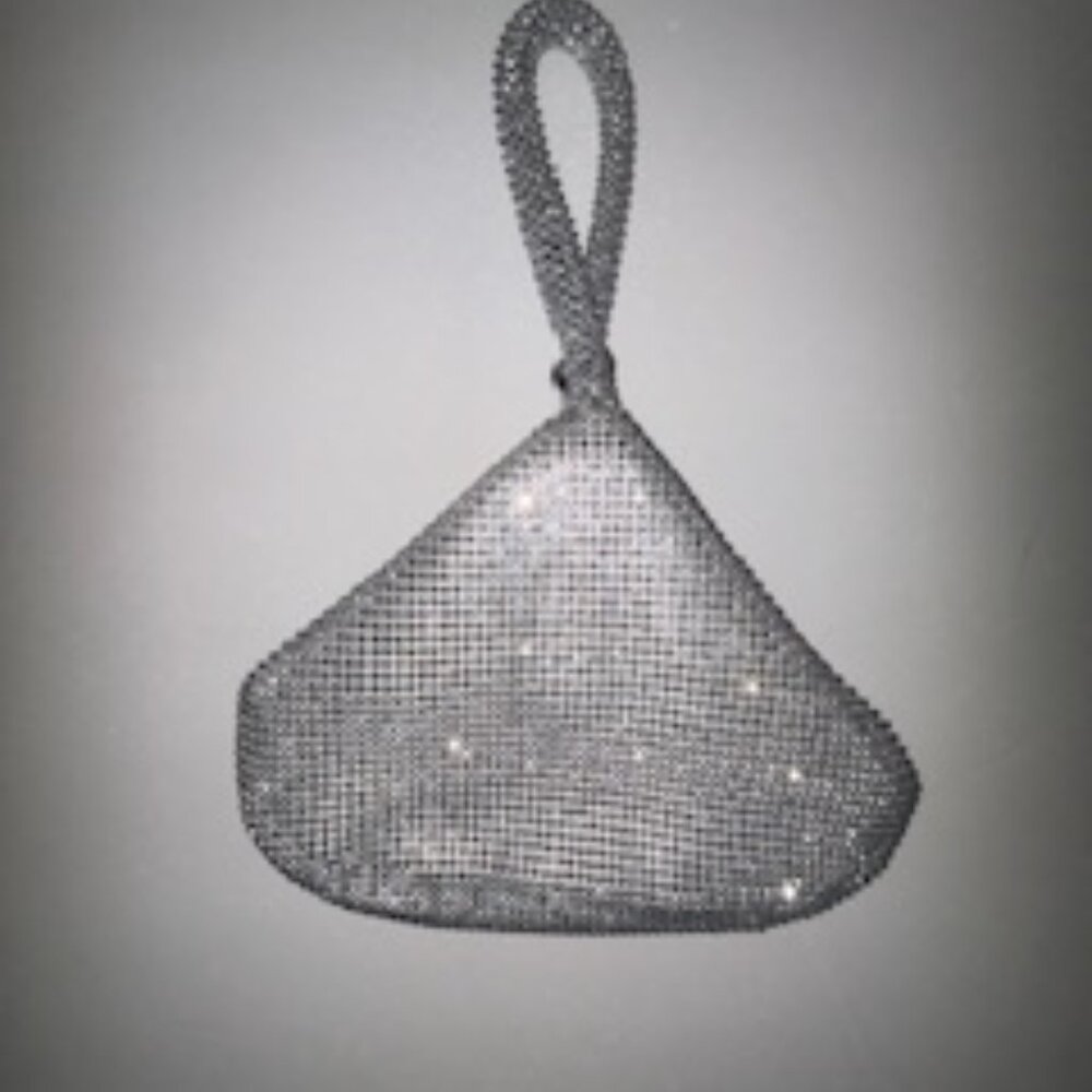 DSW- Silver Rhinestone Handbag - Picture 3 of 3